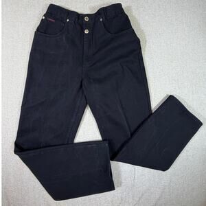 Lawman Vintage Women 11 Black Slim Fit Western Denim Mid Rise Cowgirl Jeans